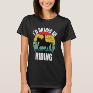 Lustiges Pferde-T-Shirt, das ich lieber tragen wür T-Shirt