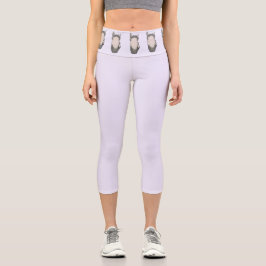 Lustiges Pferdeliebhaber-Dekor-Geschenk Kopf und Z Capri Leggings