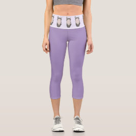 Lustiges Pferdeliebhaber-Dekor-Geschenk Kopf und Z Capri Leggings