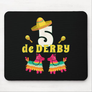 Lustiges Pferderennen Vintage Cinco De Der Mousepad