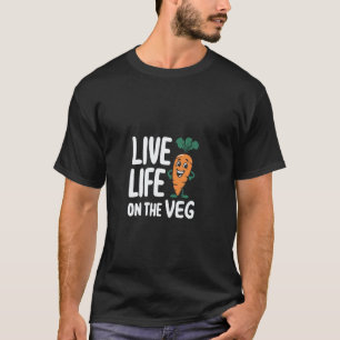 Lustiges pflanzliches Design, Karotte mit lustigem T-Shirt