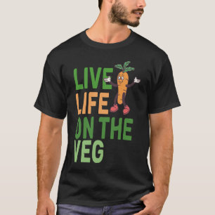 Lustiges pflanzliches Design Karotte mit lustigem T-Shirt