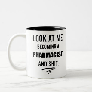 Lustiges Pharmazeut-Abschlussfeier-Geschenk T-Shir Zweifarbige Tasse
