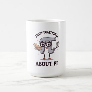 Lustiges Pi-Tag-Shirt – Irrationale Gefühle gegenü Kaffeetasse