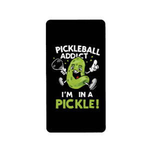 Lustiges-Pickleball Adressaufkleber