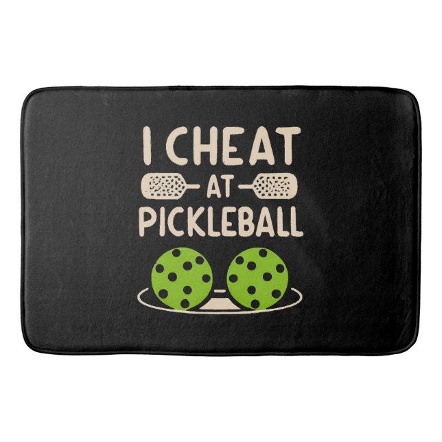 Lustiges Pickleball Badematte (Vorderseite)