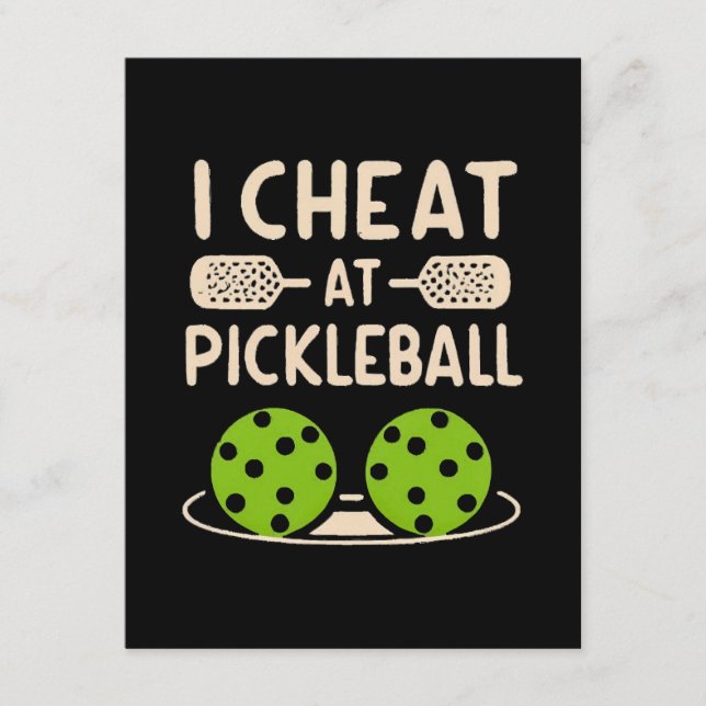 Lustiges Pickleball Begleitkarte (Vorderseite)