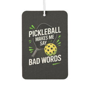 Lustiges Pickleball bringt mich dazu, schlechte Wö Autolufterfrischer
