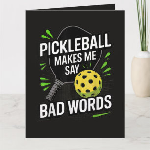 Lustiges Pickleball bringt mich dazu, schlechte Wö Dankeskarte