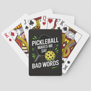 Lustiges Pickleball bringt mich dazu, schlechte Wö Spielkarten