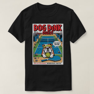 Lustiges Pickleball Bulldog sagt Bite Me POSTER T-Shirt