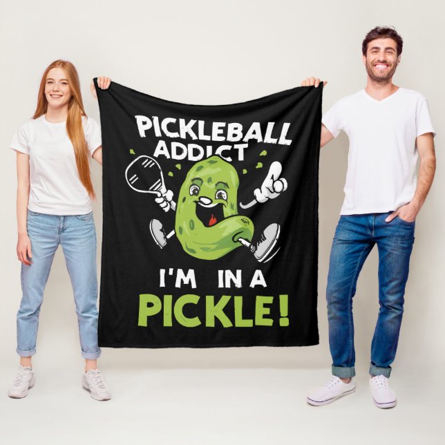 Lustiges-Pickleball Fleecedecke (Beispiel)