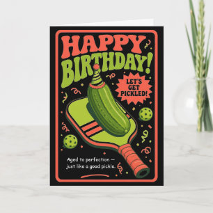 Lustiges Pickleball-Geburtstagsgeschenk Karte