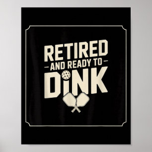Lustiges Pickleball-Geschenk für Opa im Ruhestand Poster