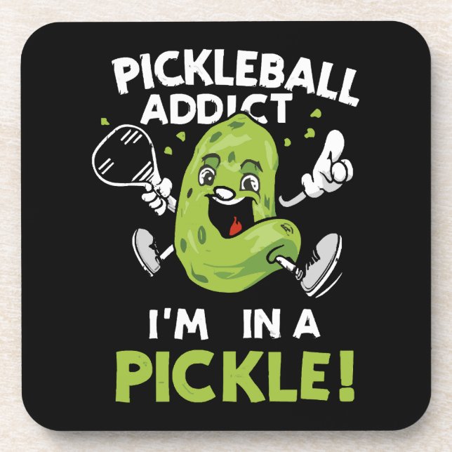 Lustiges-Pickleball Getränkeuntersetzer (Vorderseite)