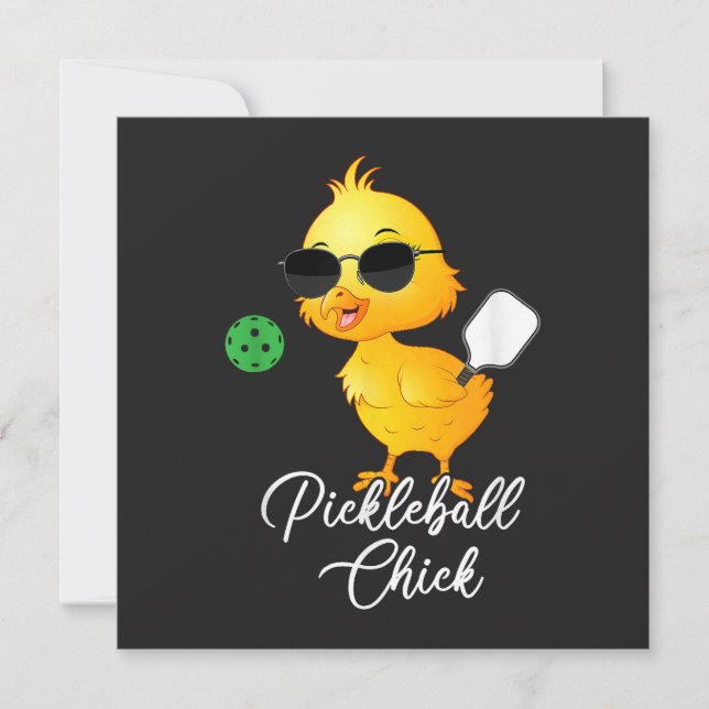 Lustiges Pickleball-Huhn Pickleball (Vorderseite)