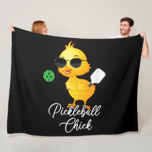 Lustiges Pickleball-Huhn Pickleball Fleecedecke