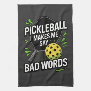 Lustiges Pickleball lässt mich Schimpfwörter sagen Geschirrtuch