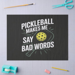 Lustiges Pickleball Lässt Mich Schlechte Wörter Sa Seidenpapier