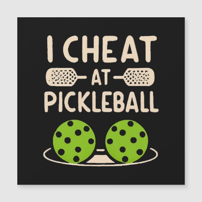 Lustiges Pickleball Magnetkarte (Vorderseite)