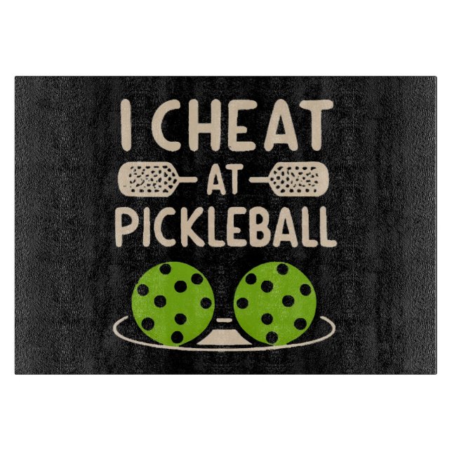Lustiges Pickleball Schneidebrett (Vorderseite)