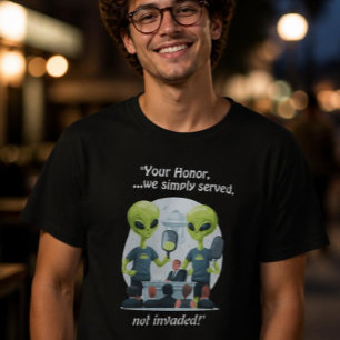 Lustiges Pickleball-T-Shirt mit Aliens T-Shirt