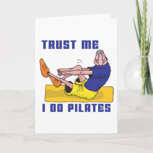 Lustiges Pilates Karte
