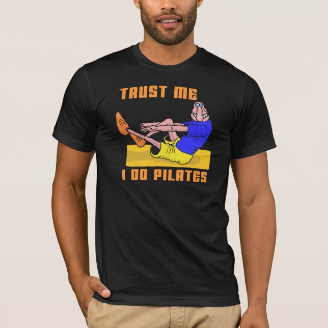Lustiges Pilates T-Shirt (Vorderseite)