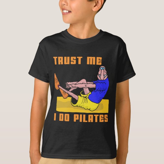 Lustiges Pilates T-Shirt (Vorderseite)