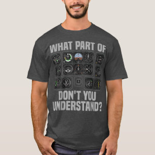 Lustiges Piloten-Design für Männer Frauen Flugzeug T-Shirt