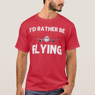 Lustiges Piloten-Design für Männer Frauen Luftfahr T-Shirt