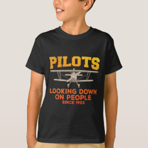 Lustiges Piloten-Design für Männer Frauen Luftfahr T-Shirt