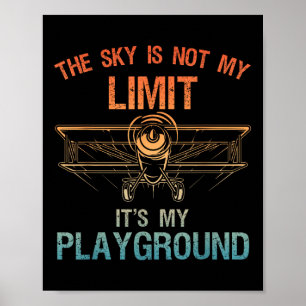 Lustiges Pilotendesign für Männer Frauen Luftfahrt Poster