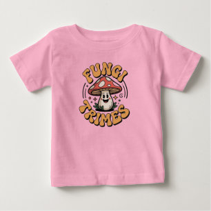 Lustiges Pilze Trimes Baby T-Shirt Süßes Geschen
