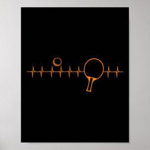 Lustiges Ping Pong Geschenk für Männer Frauen Tisc Poster