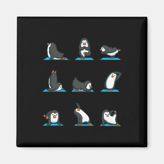 Lustiges Pinguin-Shirt für Mädchen Frauen Yoga Med Magnet
