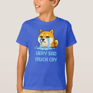 Lustiges Pixel-Art-Shiba-Inu-Hund-Meme T-Shirt