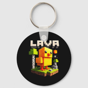 Lustiges Pixel-Huhn-Gamer-Humor-Meme  Schlüsselanhänger
