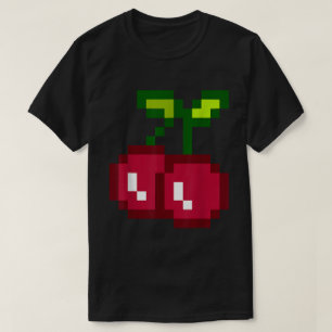 Lustiges Pixel-Kirsch-80er-Gamer-T-Shirt T-Shirt