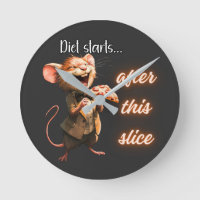 Lustiges Pizza-Diät-Maus-Design