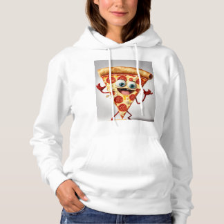Lustiges Pizza-Scheiben T-Shirt - Süße Anthropomor Hoodie