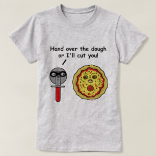 Lustiges Pizza-Schneider-Teig-Wortspiel T-Shirt