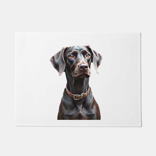 Lustiges Pointer-Shirt Pointer-Mama Papa Hunde-Lie Fußmatte (Vorderseite)