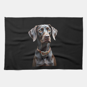 Lustiges Pointer-Shirt Pointer-Mama Papa Hunde-Lie Geschirrtuch