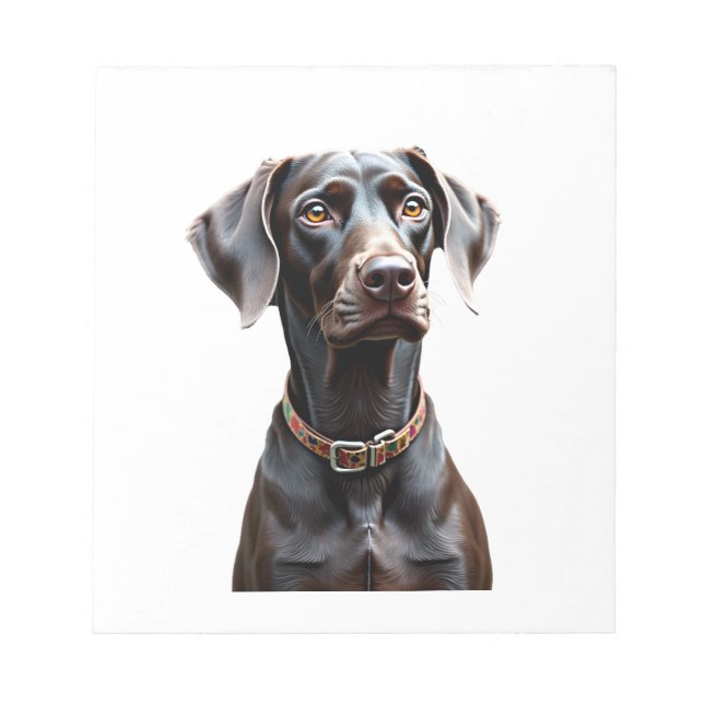 Lustiges Pointer-Shirt Pointer-Mama Papa Hunde-Lie Notizblock (Vorderseite)