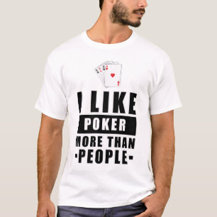 Lustiges Poker-Design T-Shirt