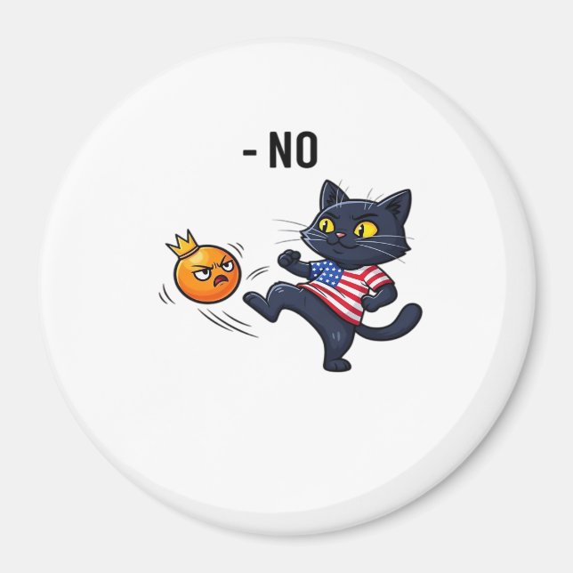 Lustiges politisches Meme ohne Katze Magnet (Vorne)