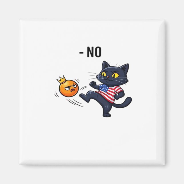 Lustiges politisches Meme ohne Katzen-Design Magnet (Vorne)