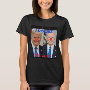 Lustiges politisches Trump Biden Clowns-Design T-Shirt