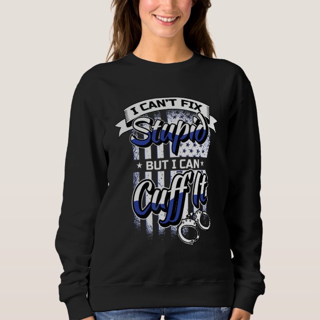 Lustiges Polizistengeschenk - Handschellen Polizei Sweatshirt (Vorderseite)